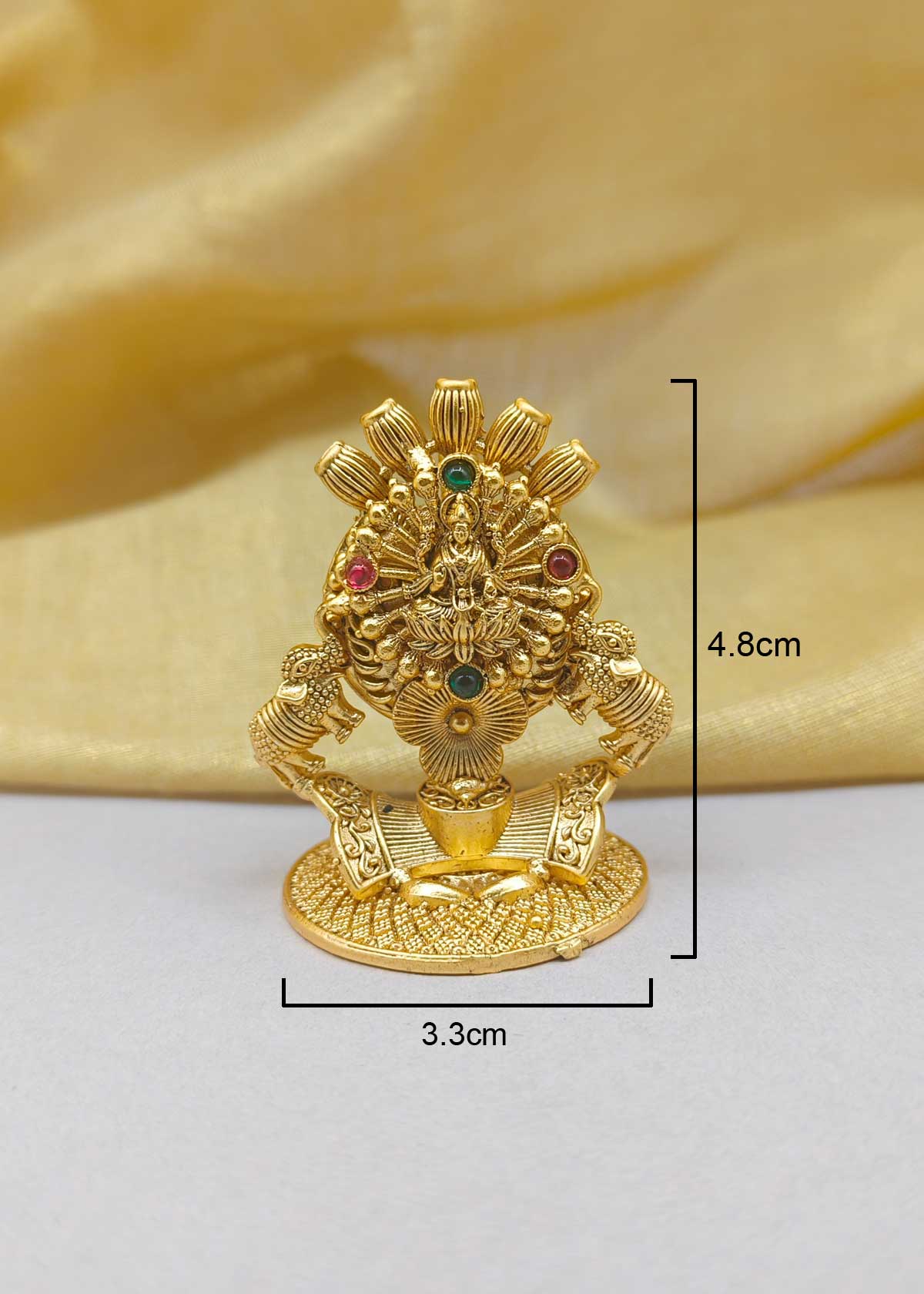 Antique Gold Plated Goddess Lakshmi Agarbatti Stand