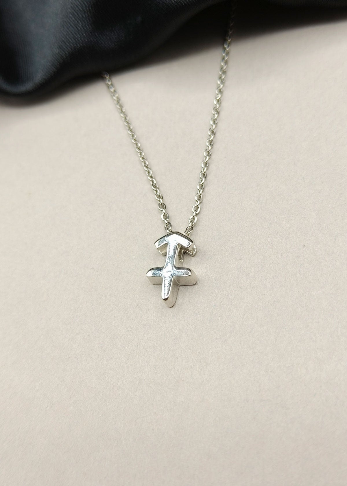 92.5 Sterling Silver Sagittarius Zodiac Symbol Pendant + Chain