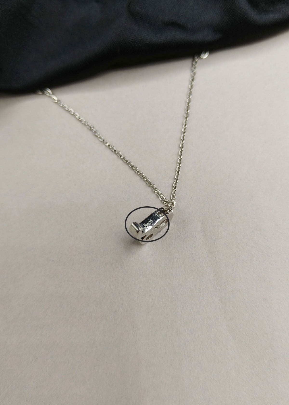 92.5 Sterling Silver Leo Zodiac Symbol Pendant + Chain