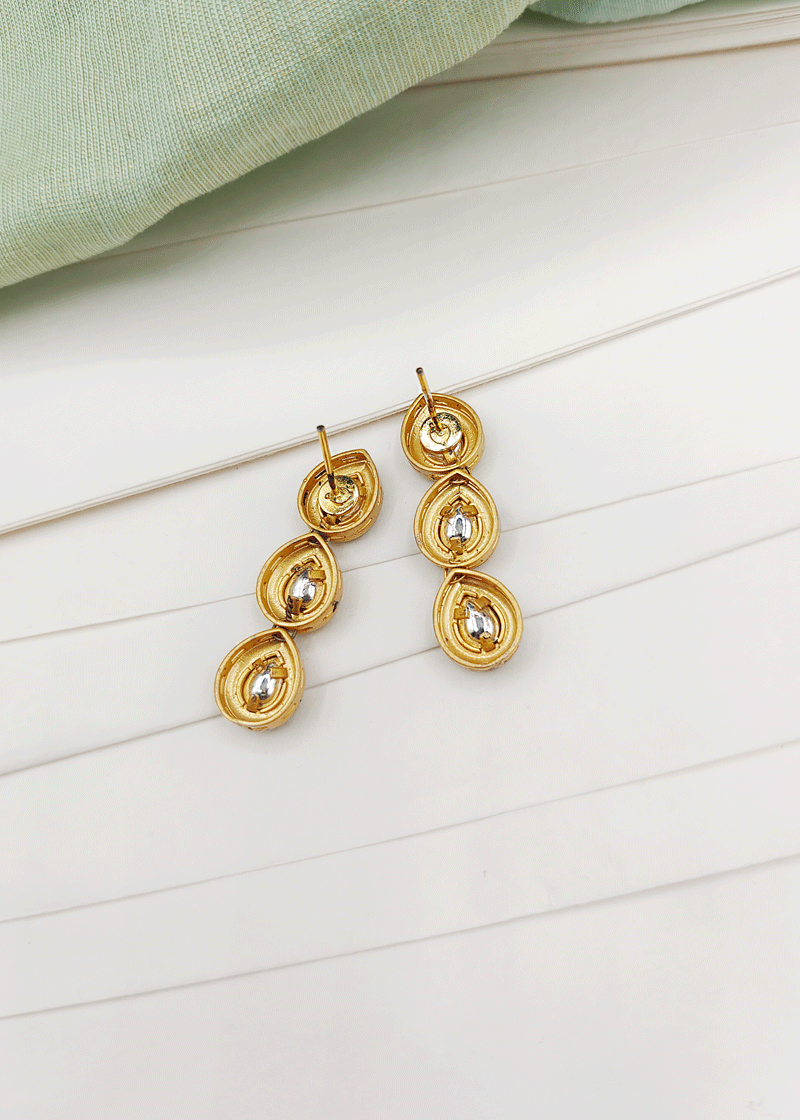 Long kundan necklace set