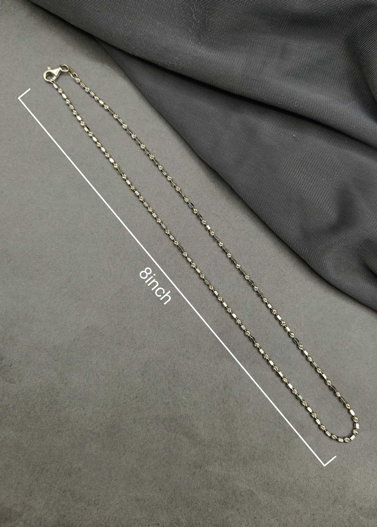 Elegant Geometric Pattern 92.5 Sterling Silver Women Chain