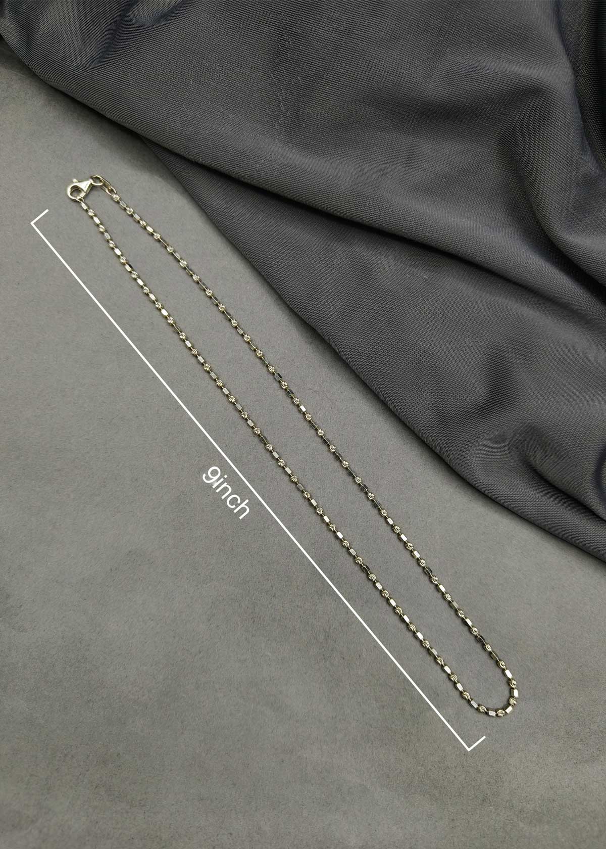 92.5 Sterling Silver Elegant Geometric Pattern Women Chain