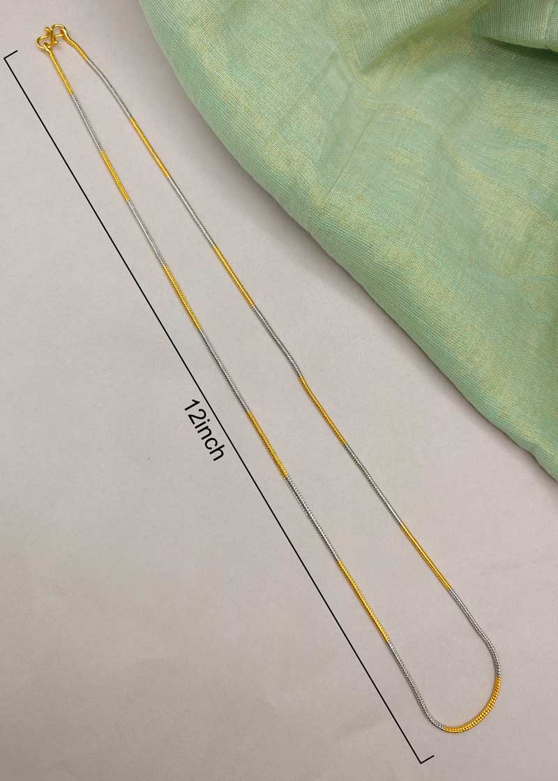 Elegant Gold And Silver Plated Women Chain