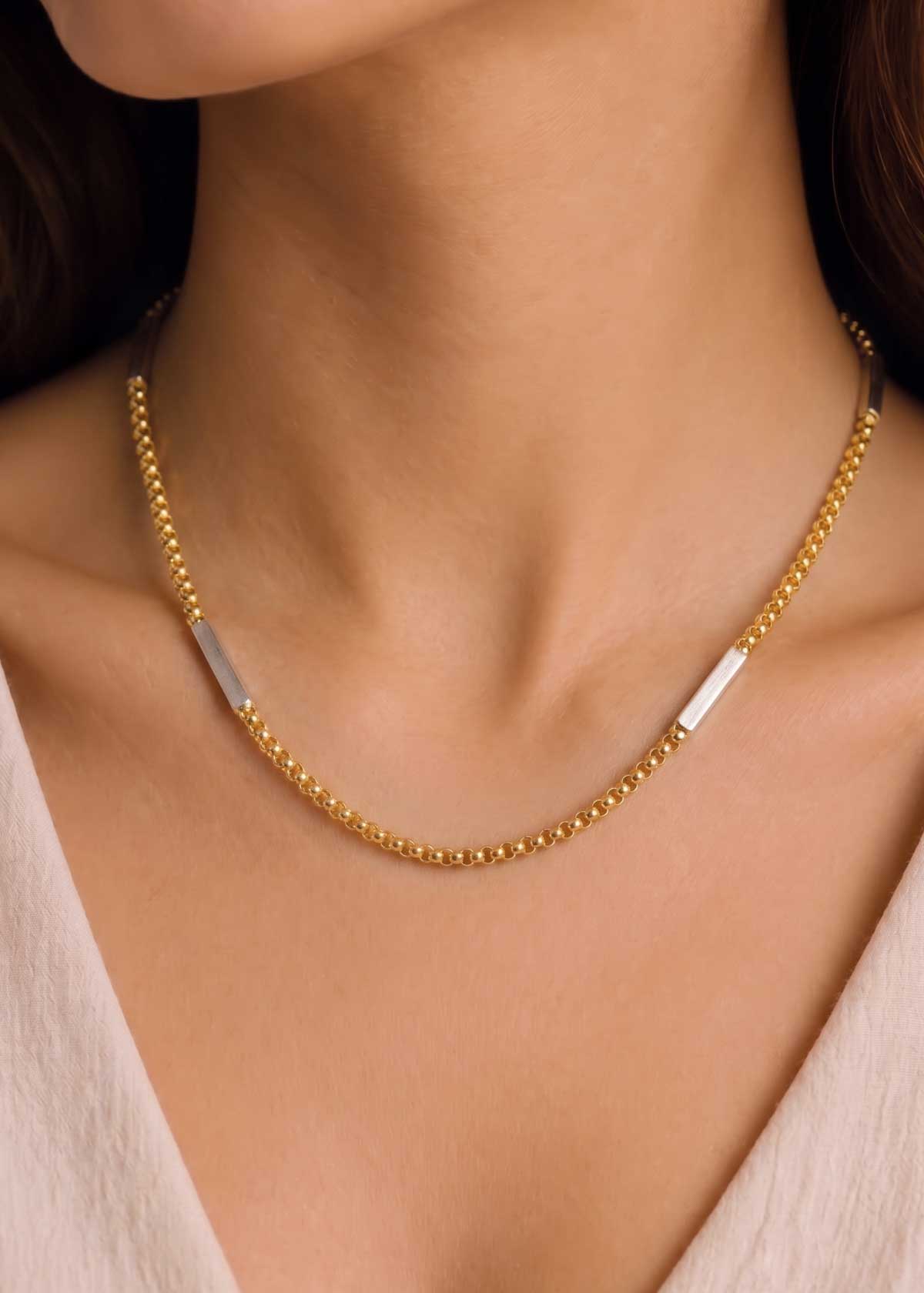 1 Gram Gold Unique Designer Chain For Women
