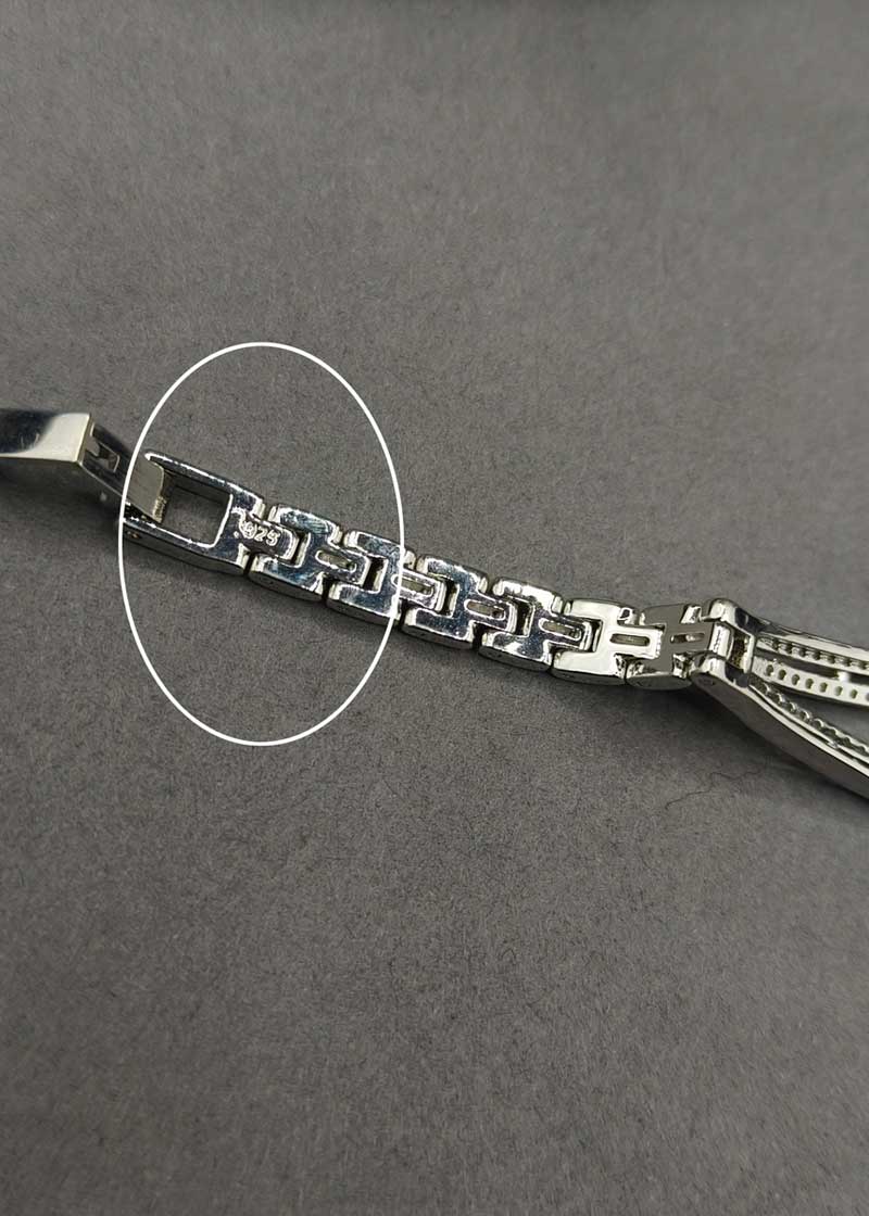 92.5 Sterling Silver Cubic Zircon Watch For Women