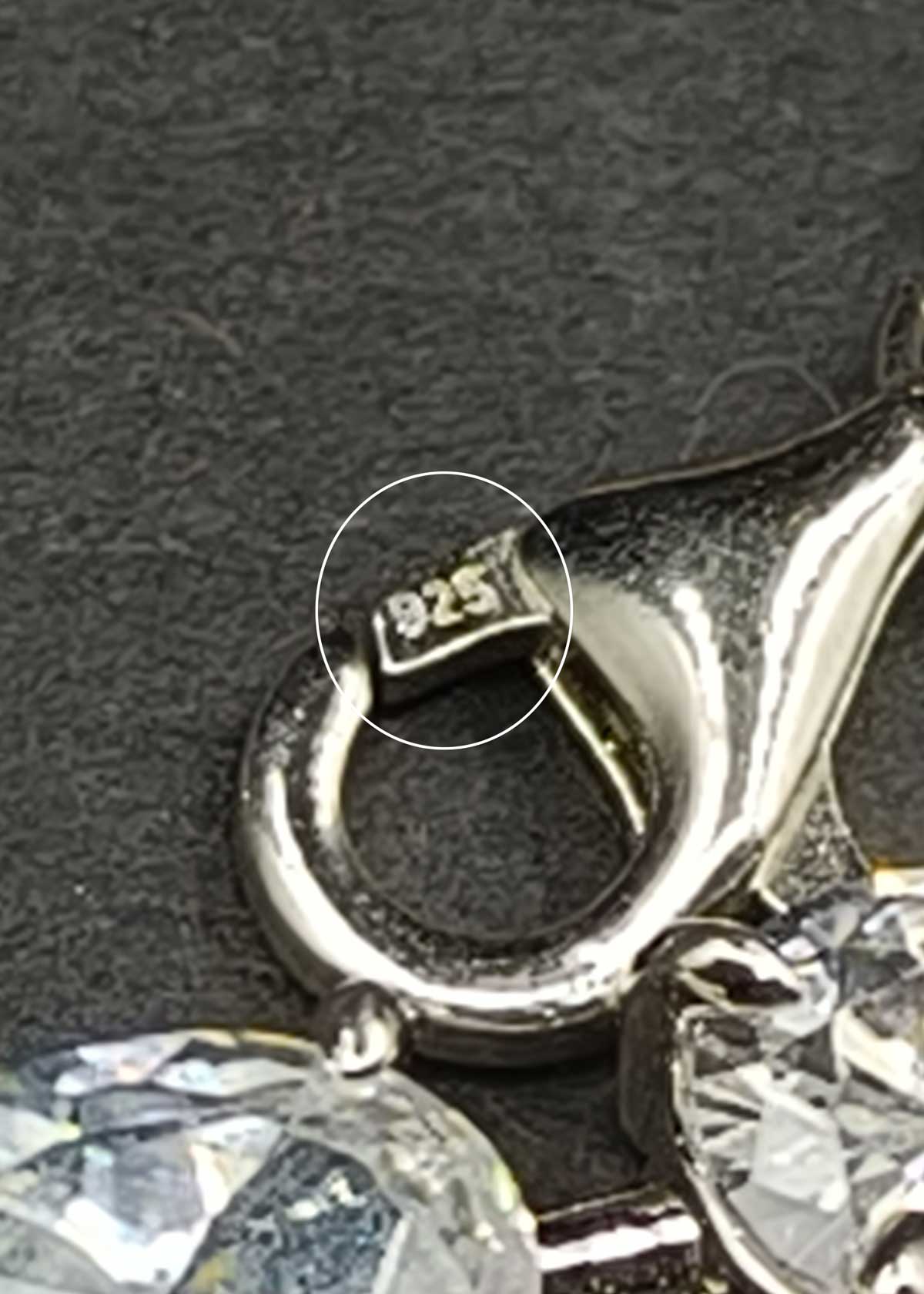 92.5 Sterling Silver Multi Cut Cubic Zircon Necklace Set