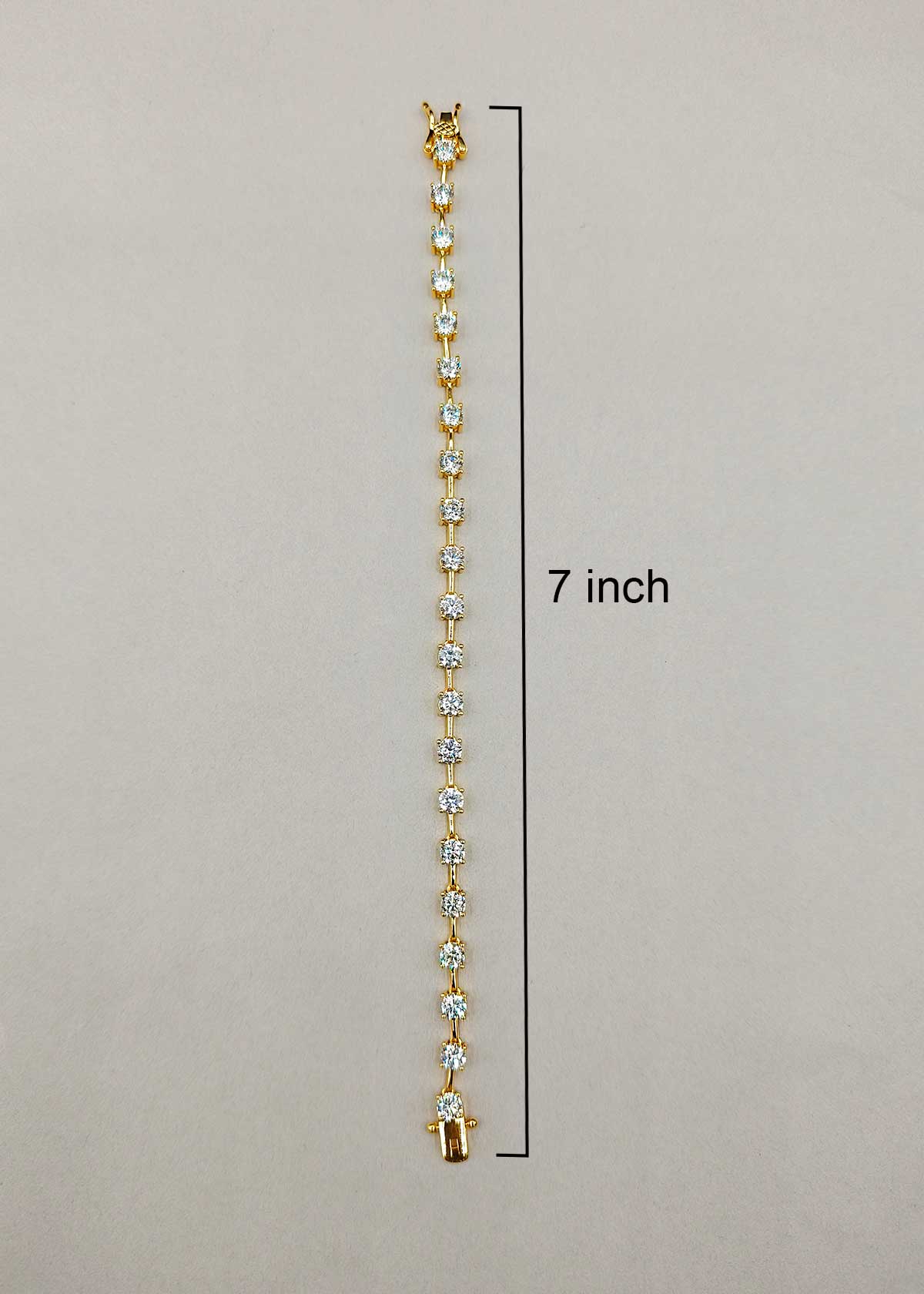 Radiant Round Cut Cubic Zircon Link Loose Bracelet For Women