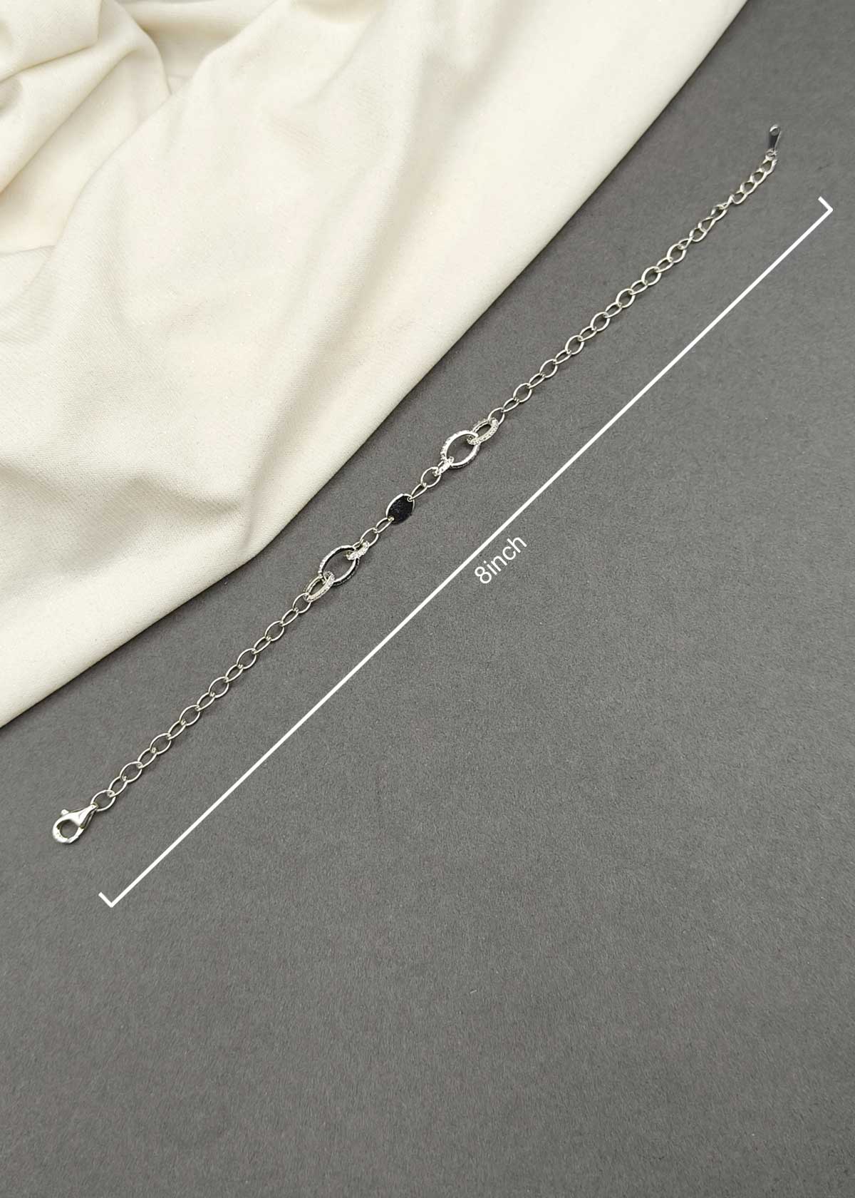 92.5 Sterling Silver Gold And Silver Plated Adjustable Link Loose Bracelet