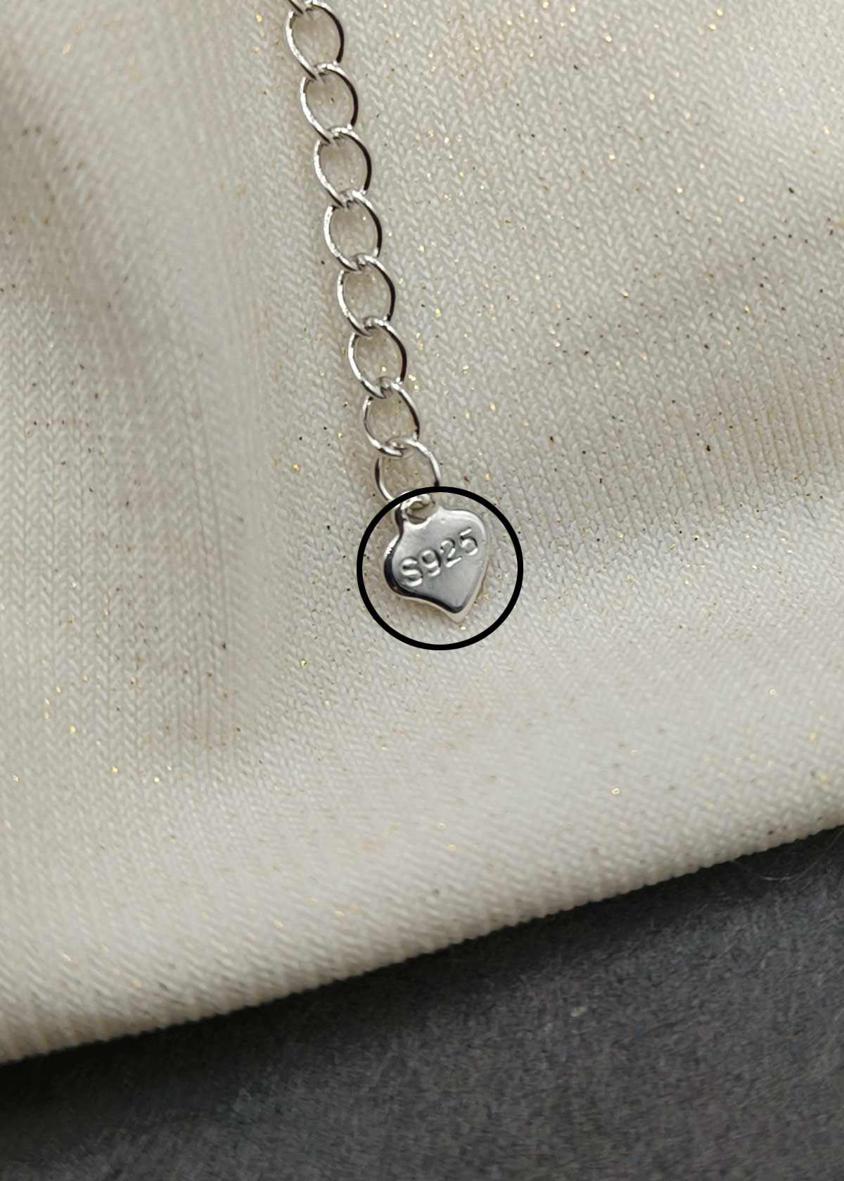 92.5 Sterling Silver Triple Tone Cubic Zircon Link Adjustable Loose Bracelet