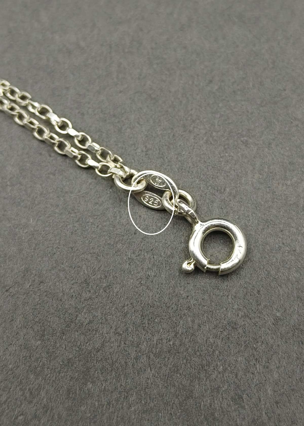 92.5 Sterling Silver Dual Chain Oval & Circular Link Adjustable Payal / Anklet For Women