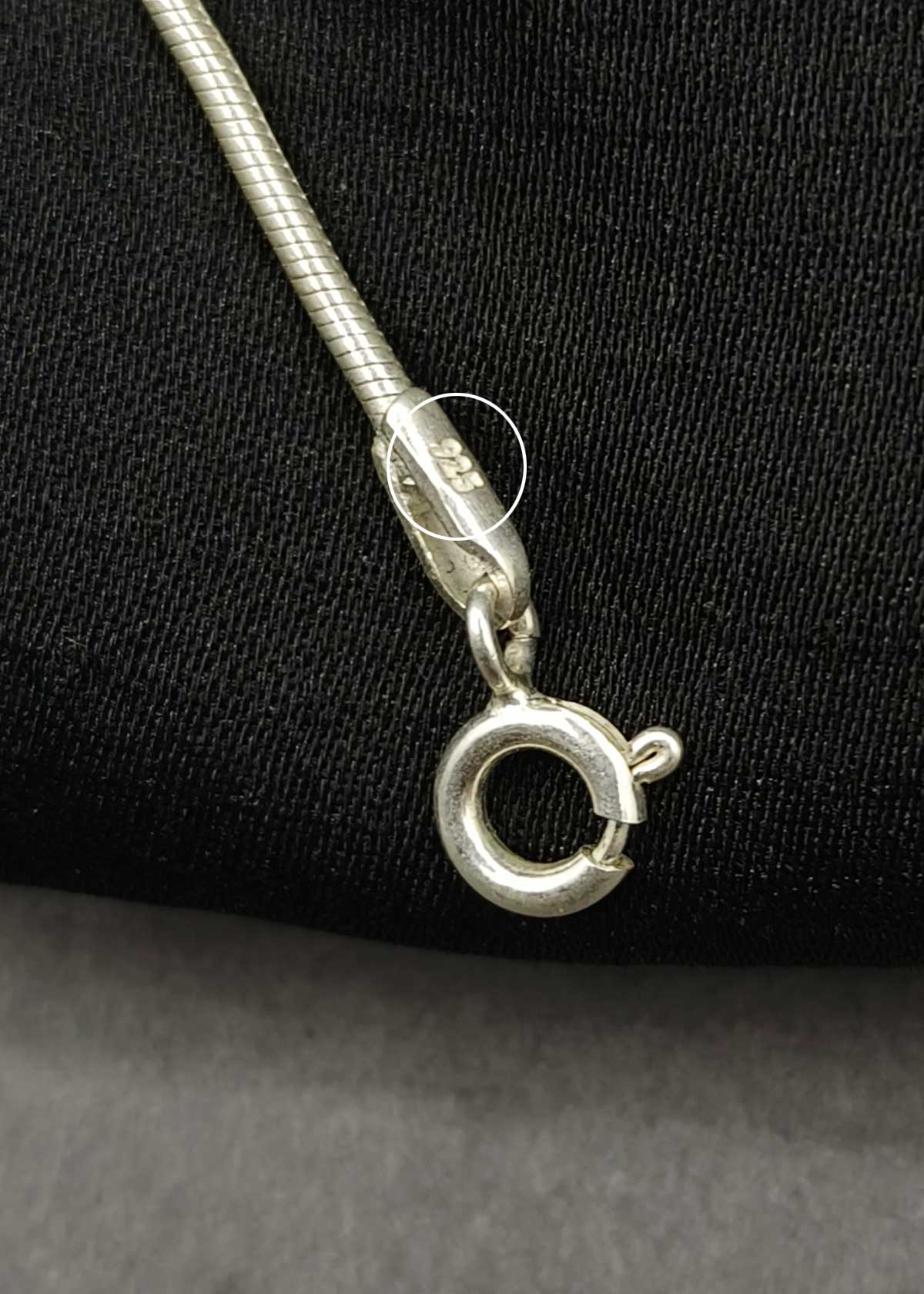 92.5 Sterling Silver Snake Chain Adjustable Payal / Anklet For Women With Single High Polish Bead