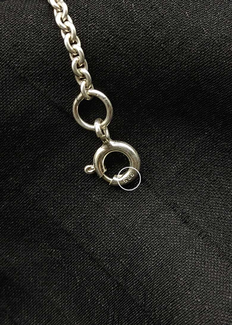 92.5 Sterling Silver Interlocking Heart Link Adjustable Payal / Anklet For Women