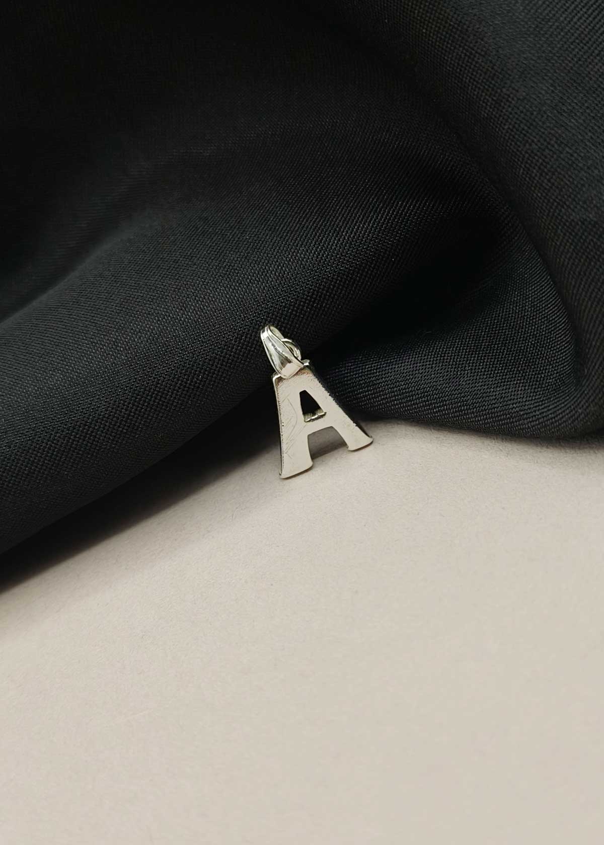 92.5 Sterling Silver Elegant Alphabet Pendants