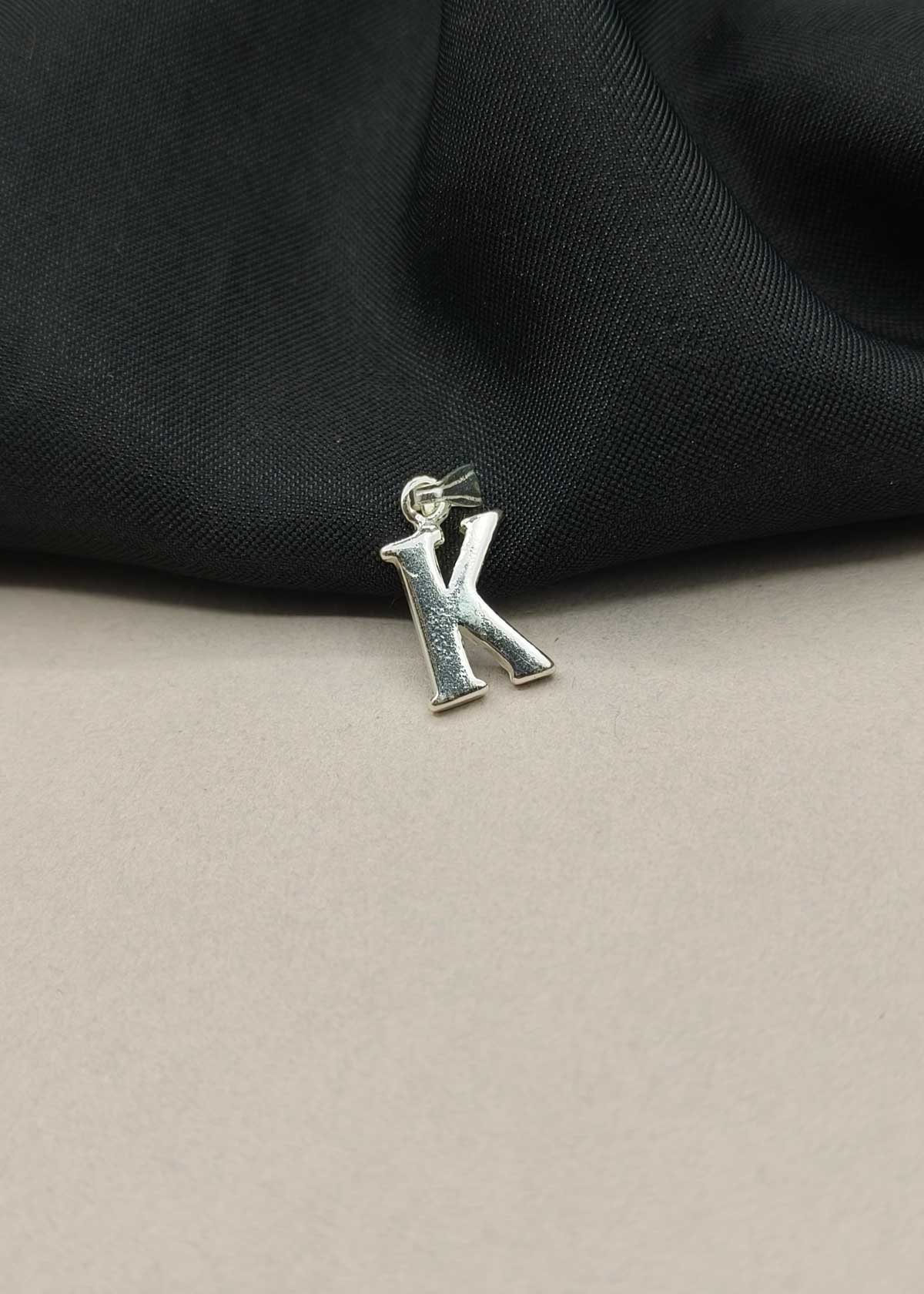 92.5 Sterling Silver Elegant Alphabet Pendants