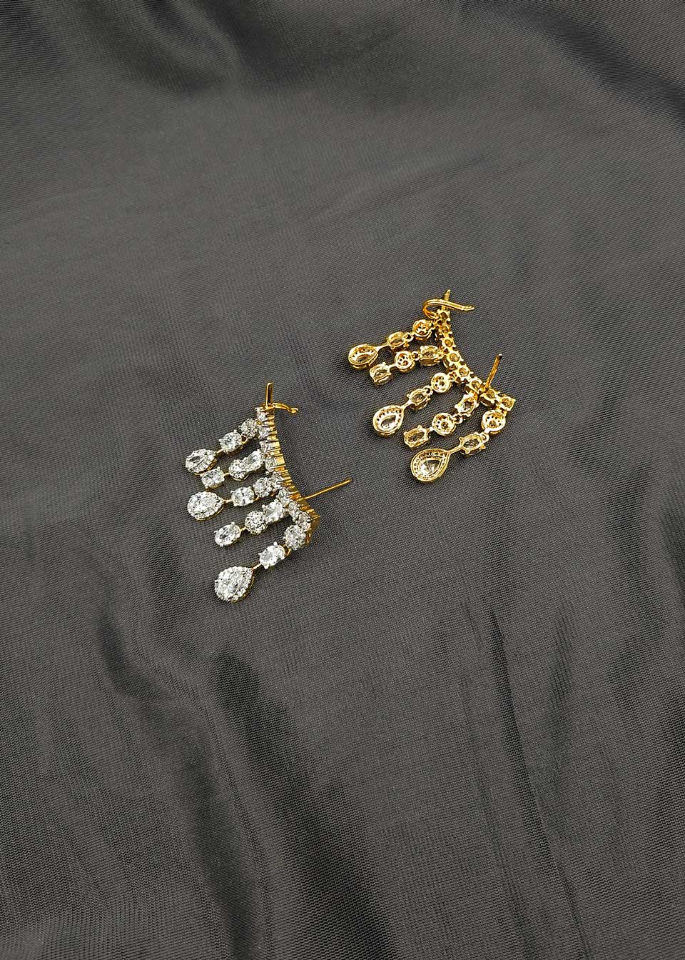 Dazzling Tassel-Style Cubic Zirconia Statement Ear Cuff For Women