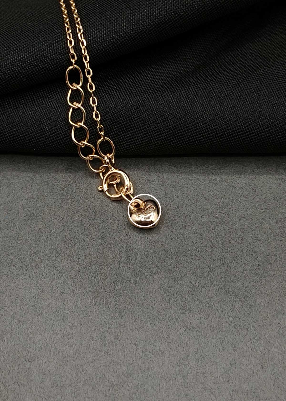 92.5 Sterling Silver Romantic Rose Gold-Plated Cubic Zircon Adjustable Pendant With Chain