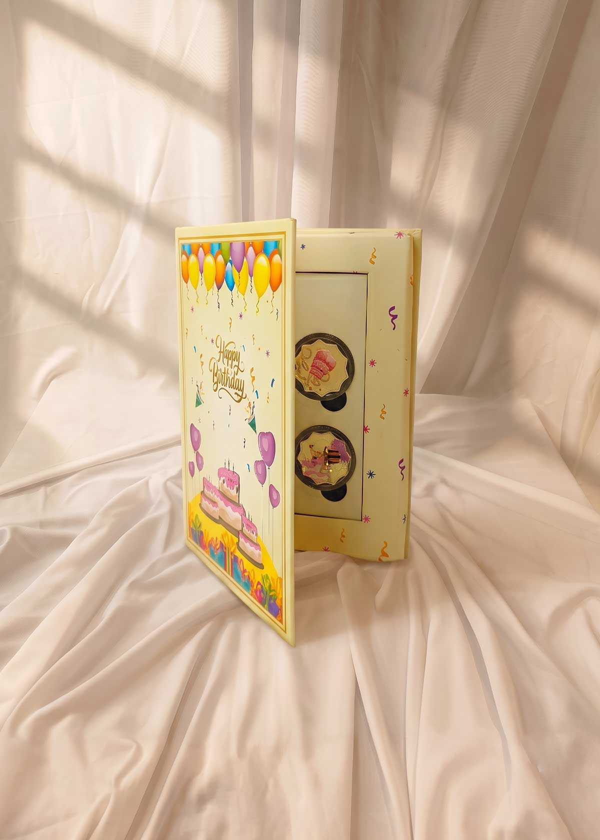 999 Pure Silver Four-Coin Joyful Baby Boy / Girl Birthday Present Gift Box Set