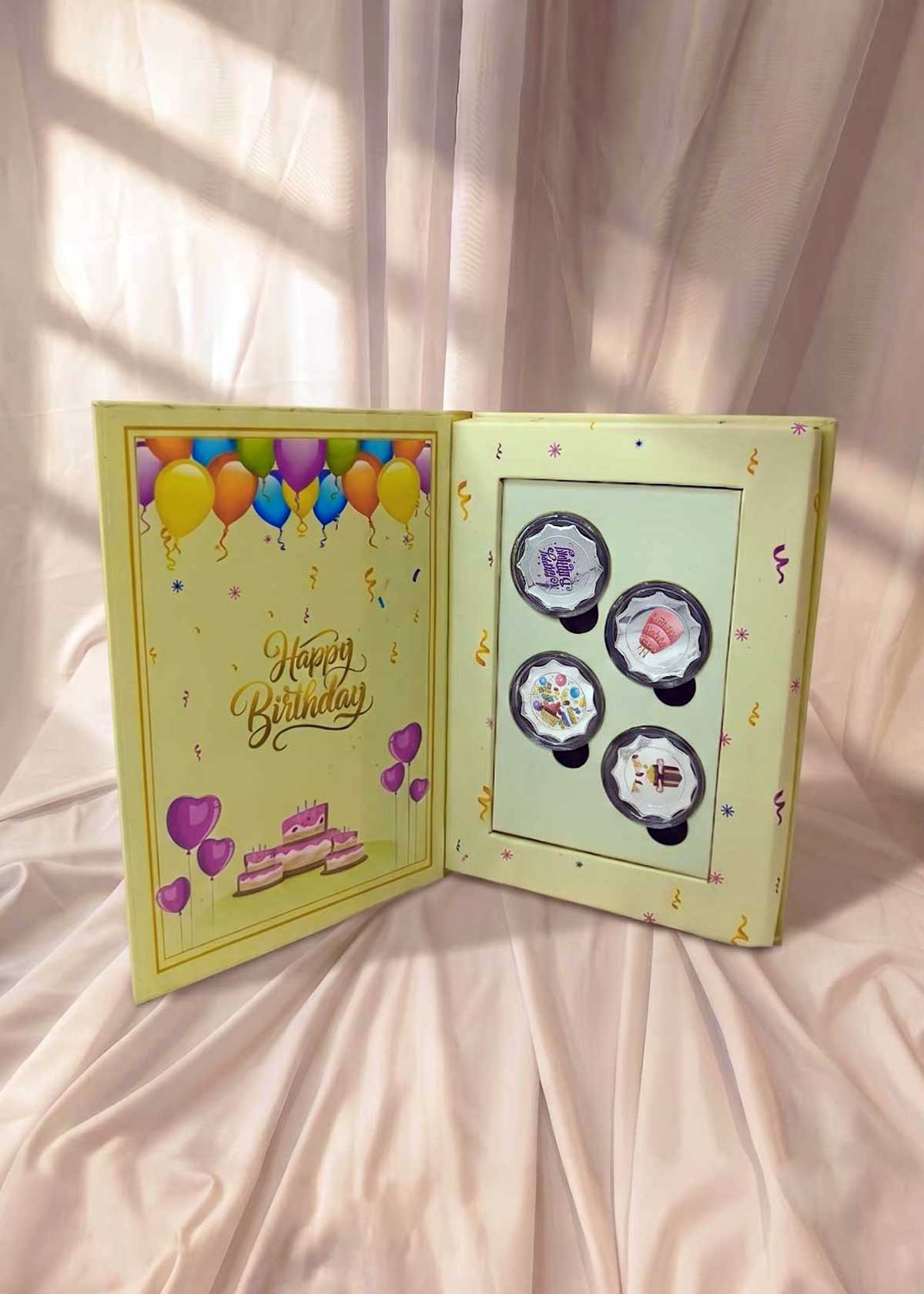 999 Pure Silver Four-Coin Joyful Baby Boy / Girl Birthday Present Gift Box Set