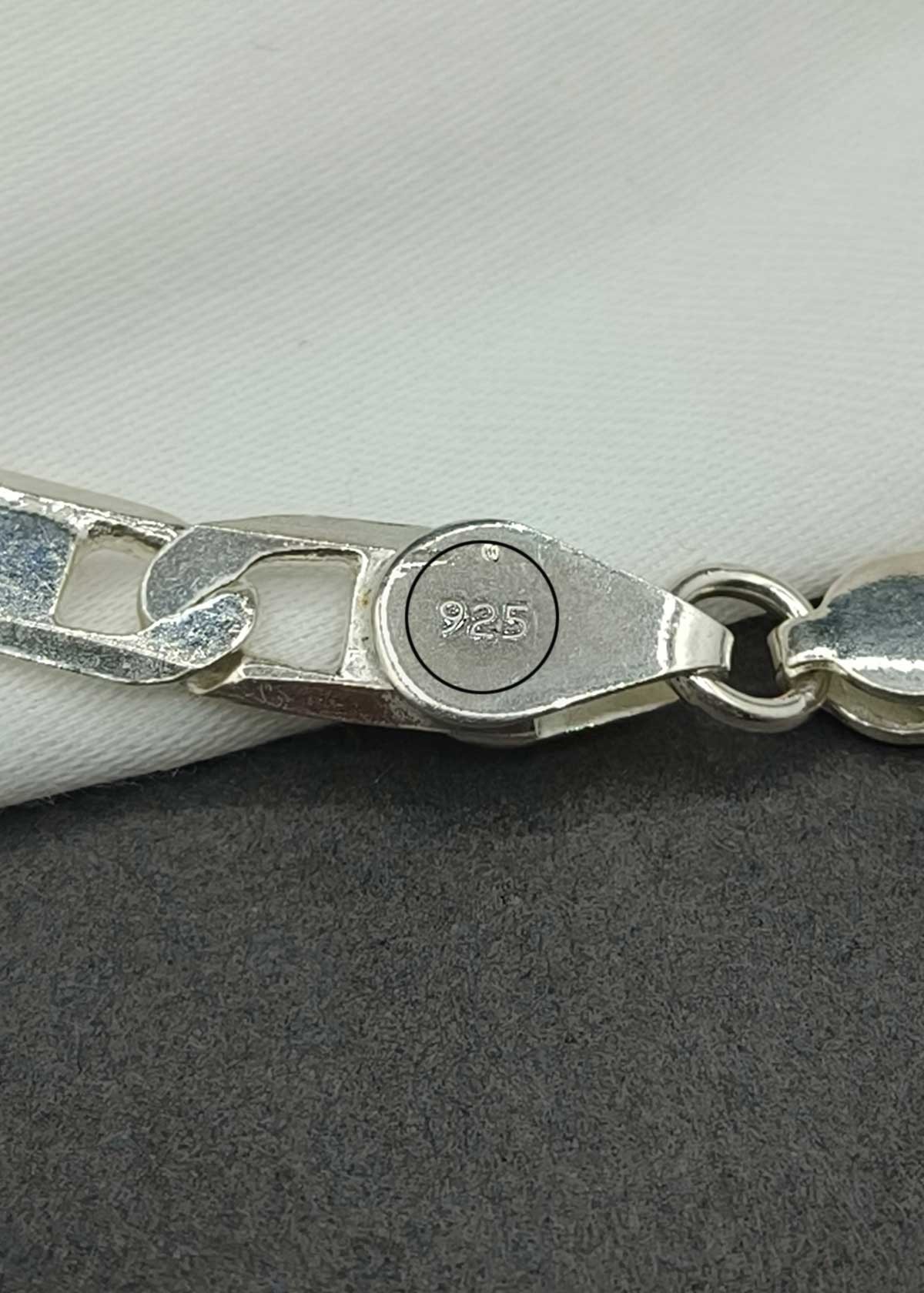 92.5 Sterling Silver Mariner-Link Men's Loose Bracelet