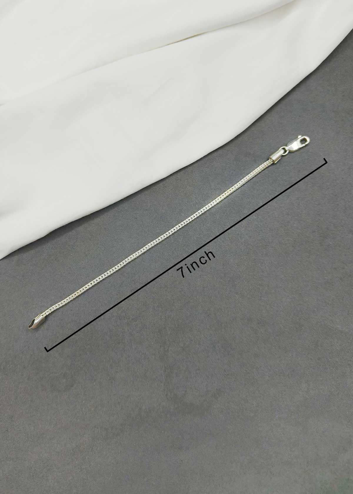 92.5 Sterling Silver Delicate Men's Loose Bracelet