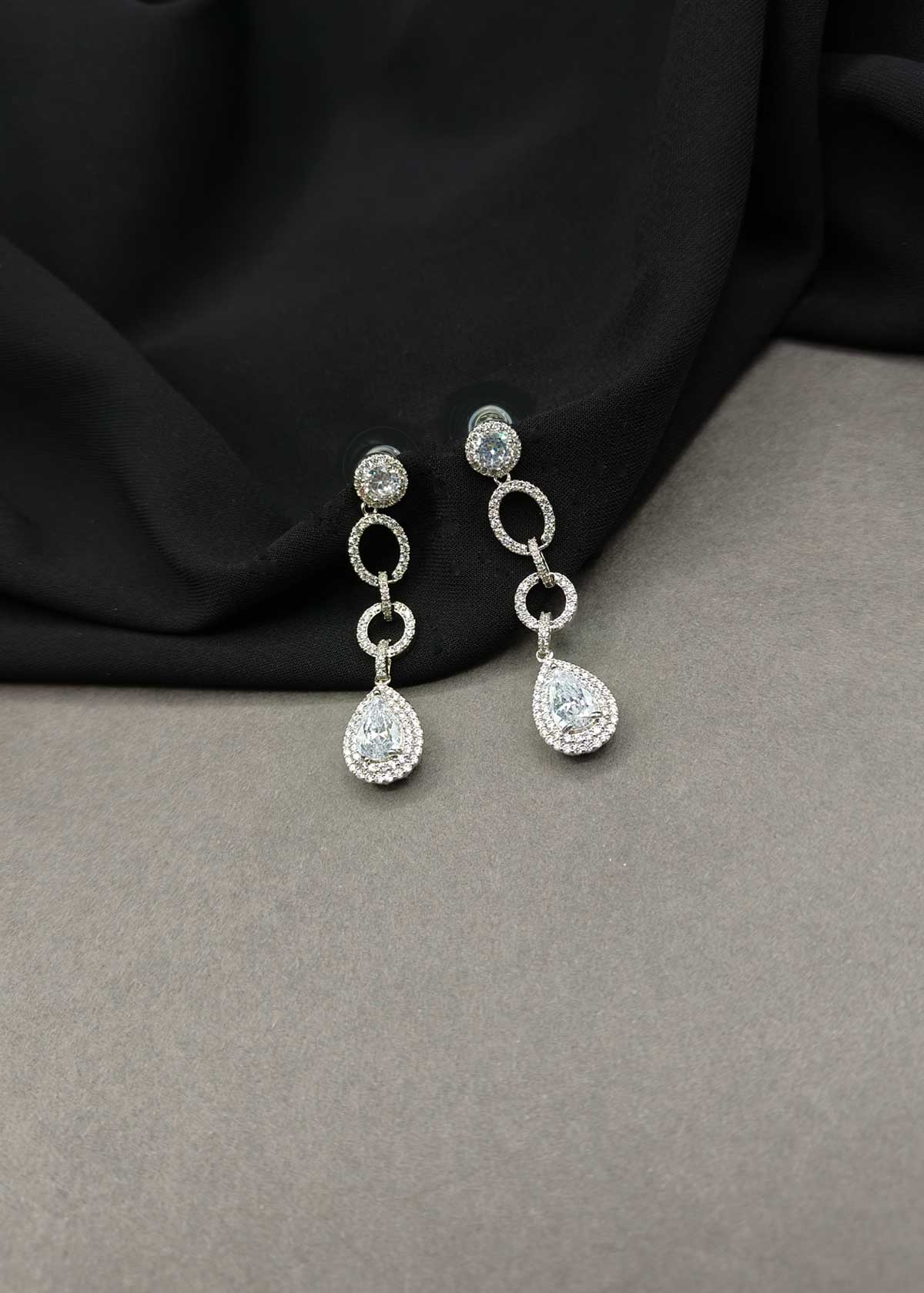 Sophisticated Micro-Paved Cubic Zircon Chandelier Drop Dangle Earrings For Women