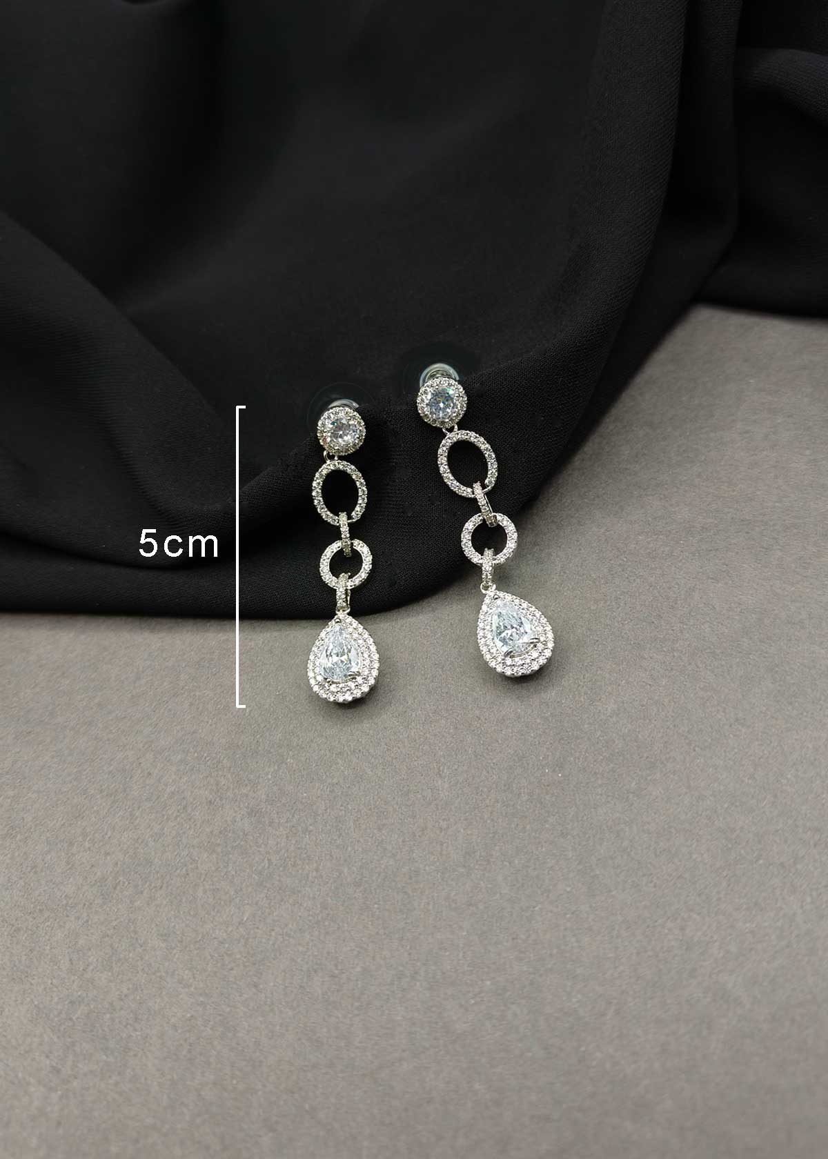 Sophisticated Micro-Paved Cubic Zircon Chandelier Drop Dangle Earrings For Women
