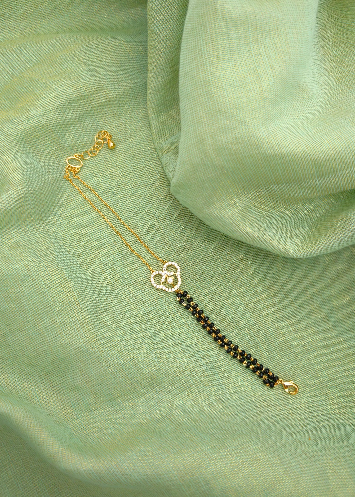 Delicate Diamond  Mangalsutra Bracelet