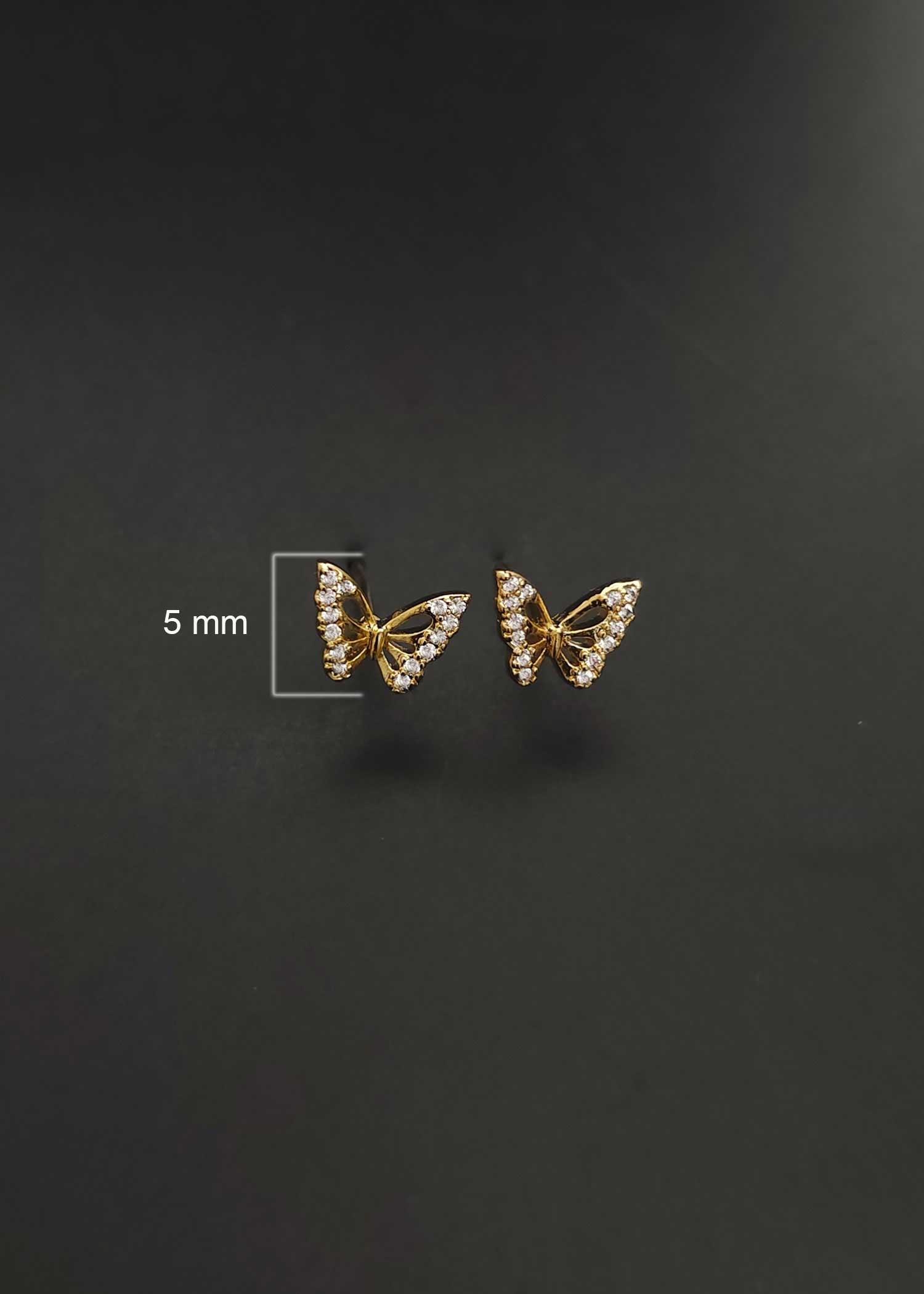 Butterfly Shape Zircon Pendant Set