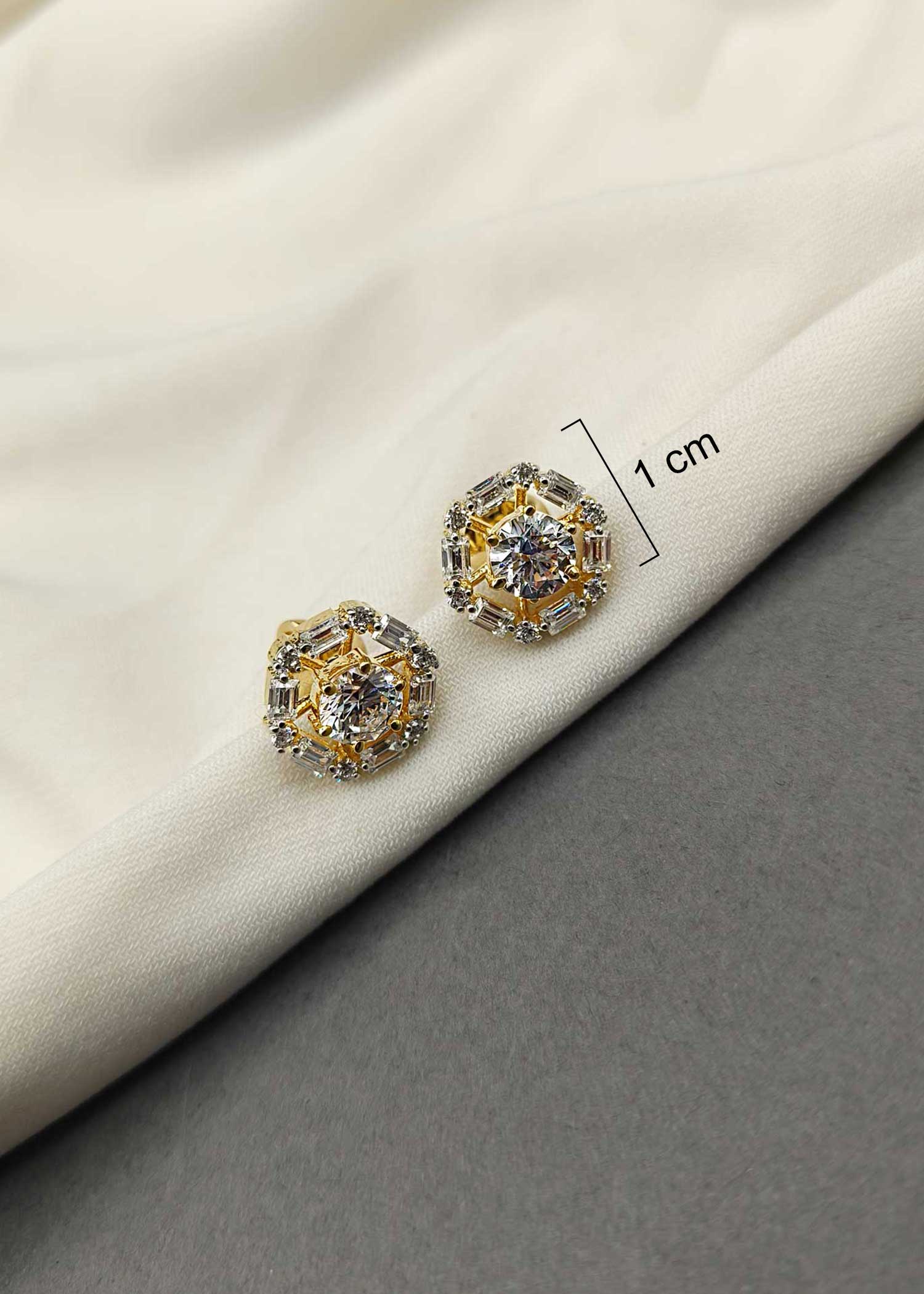 92.5 Sterling Silver Swarovski Stud Earring