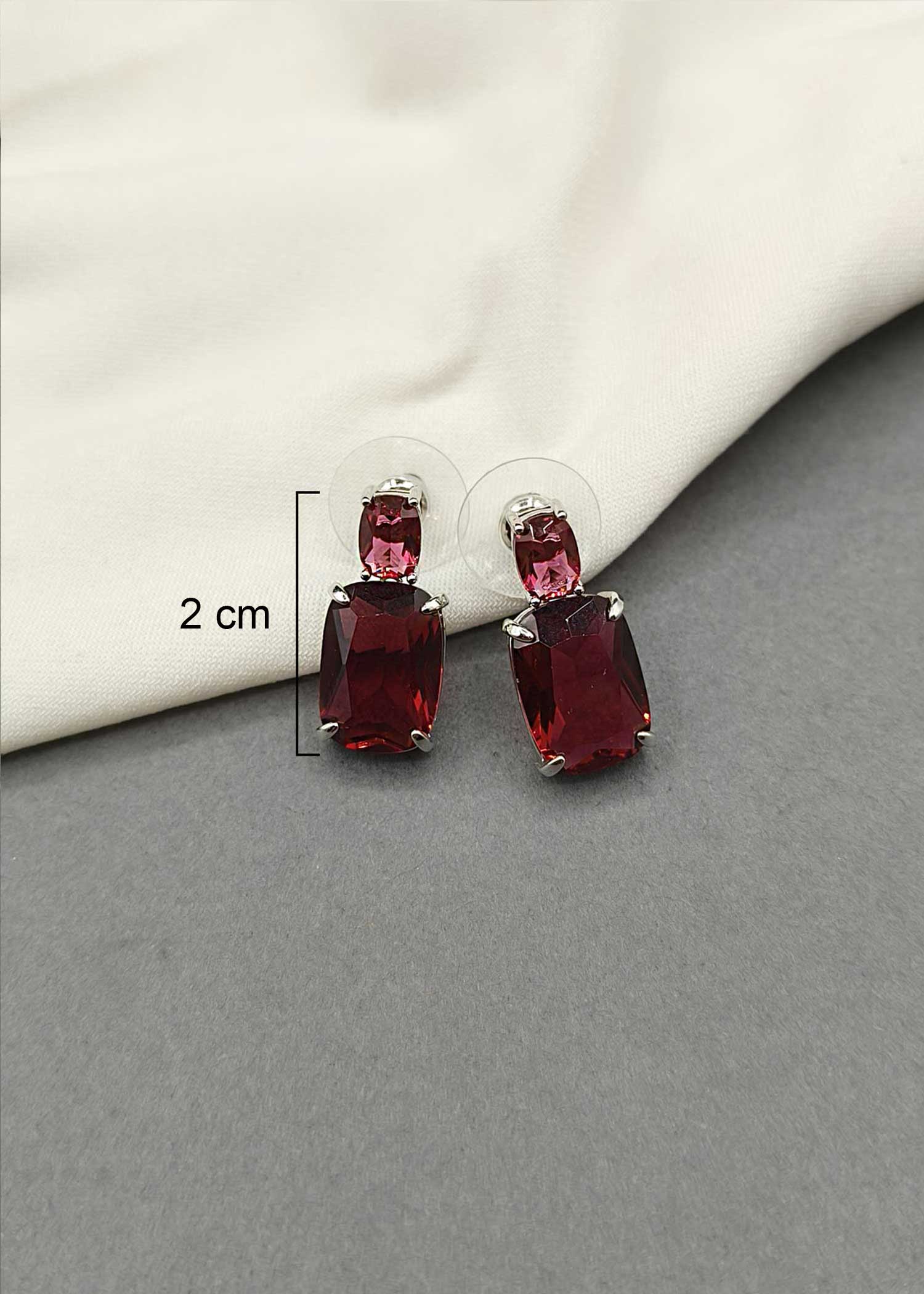 Square Shape Small Women Earring