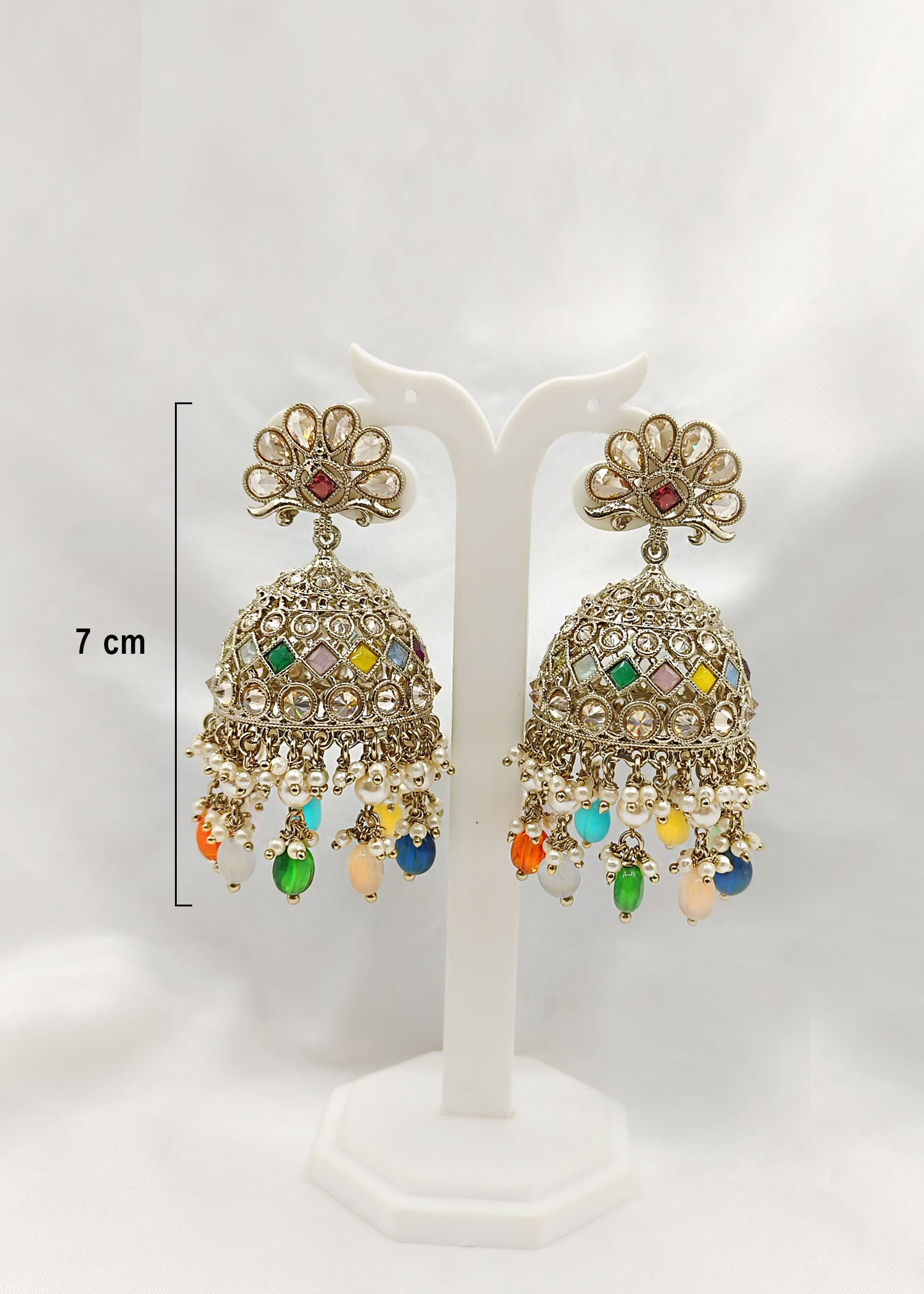 Antique Gold Jhumka Size