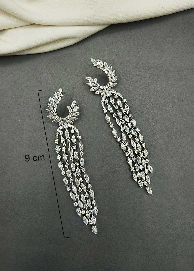 Cubic Zircon Marquise Stone Long Women Earring