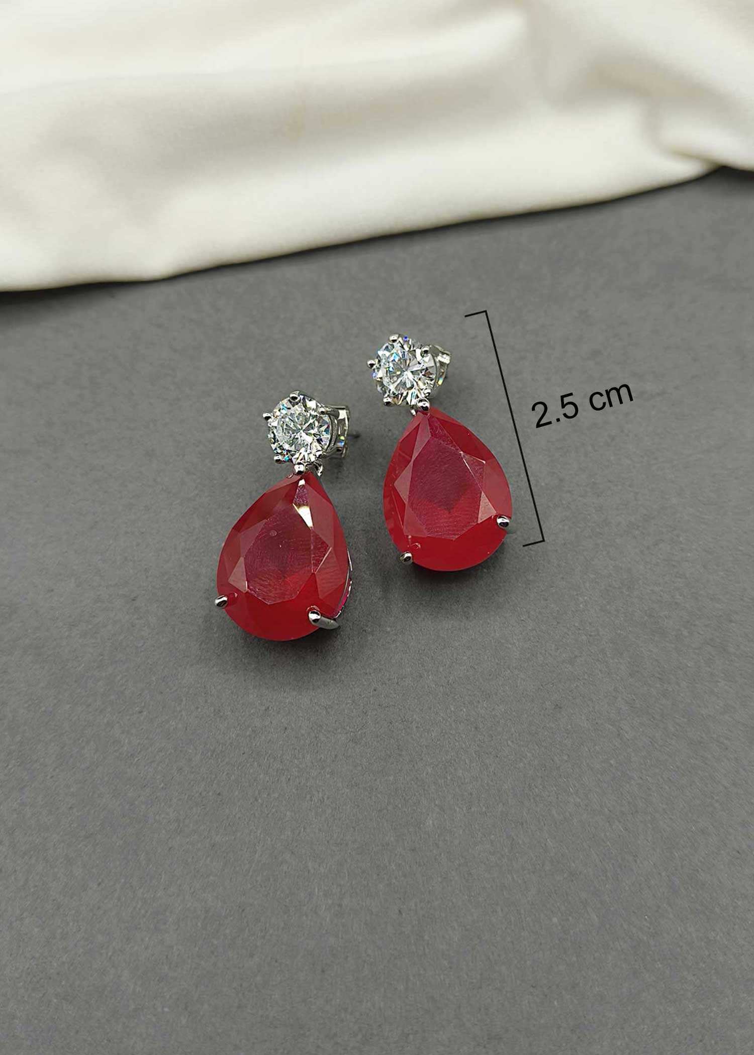 Big Drop Shape Cubic Zircon Small Earring